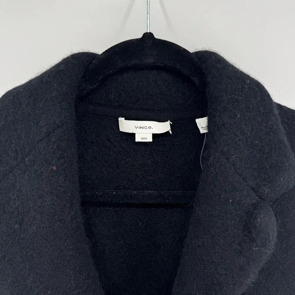 Vince Oversize Sweater Knit Blazer Womens Medium Merino Wool Alpaca Blend Cozy
